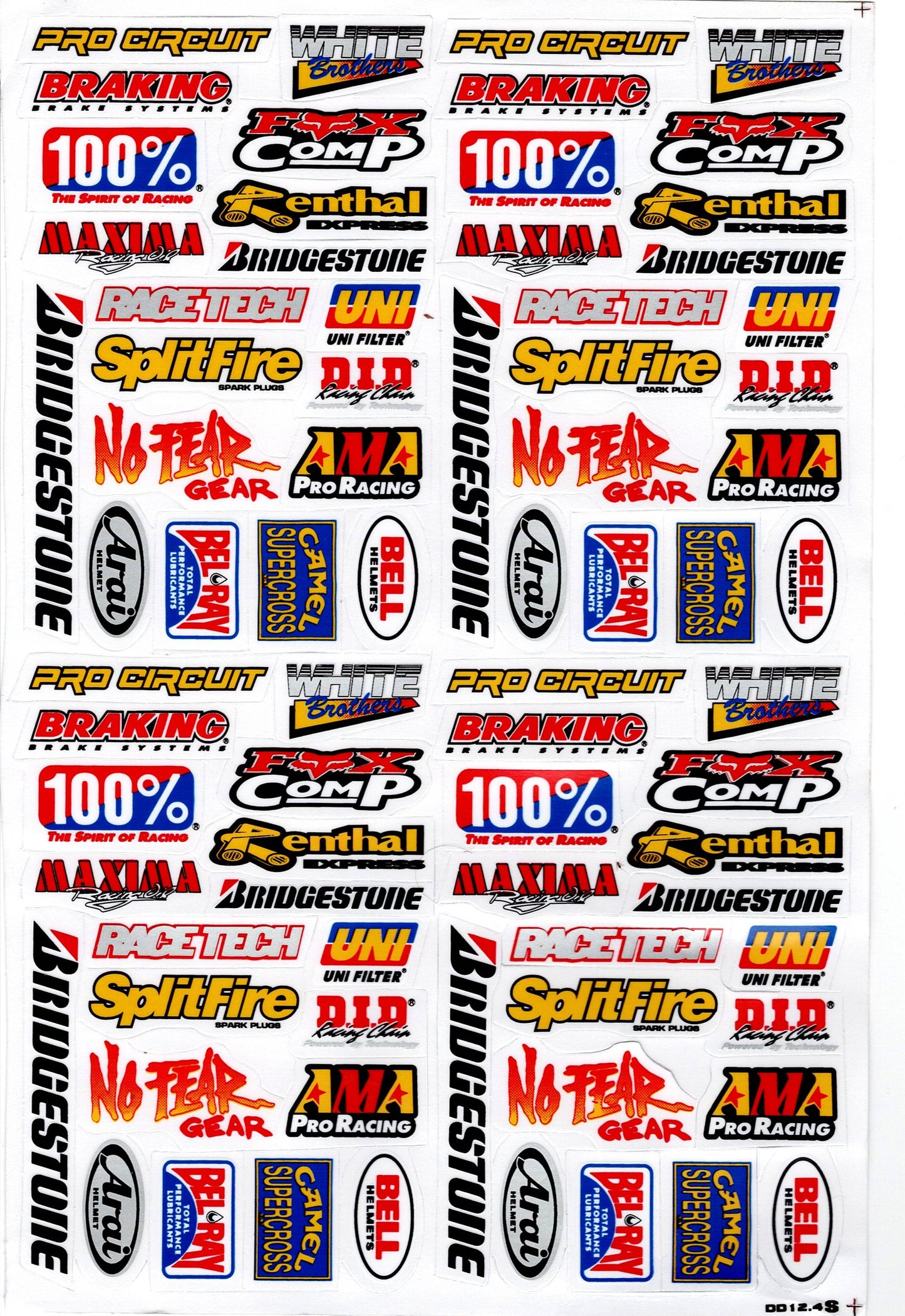 Sponsor sponsors logo autocollant moto scooter skateboard voiture tuning modèle construction auto-adhésif 120