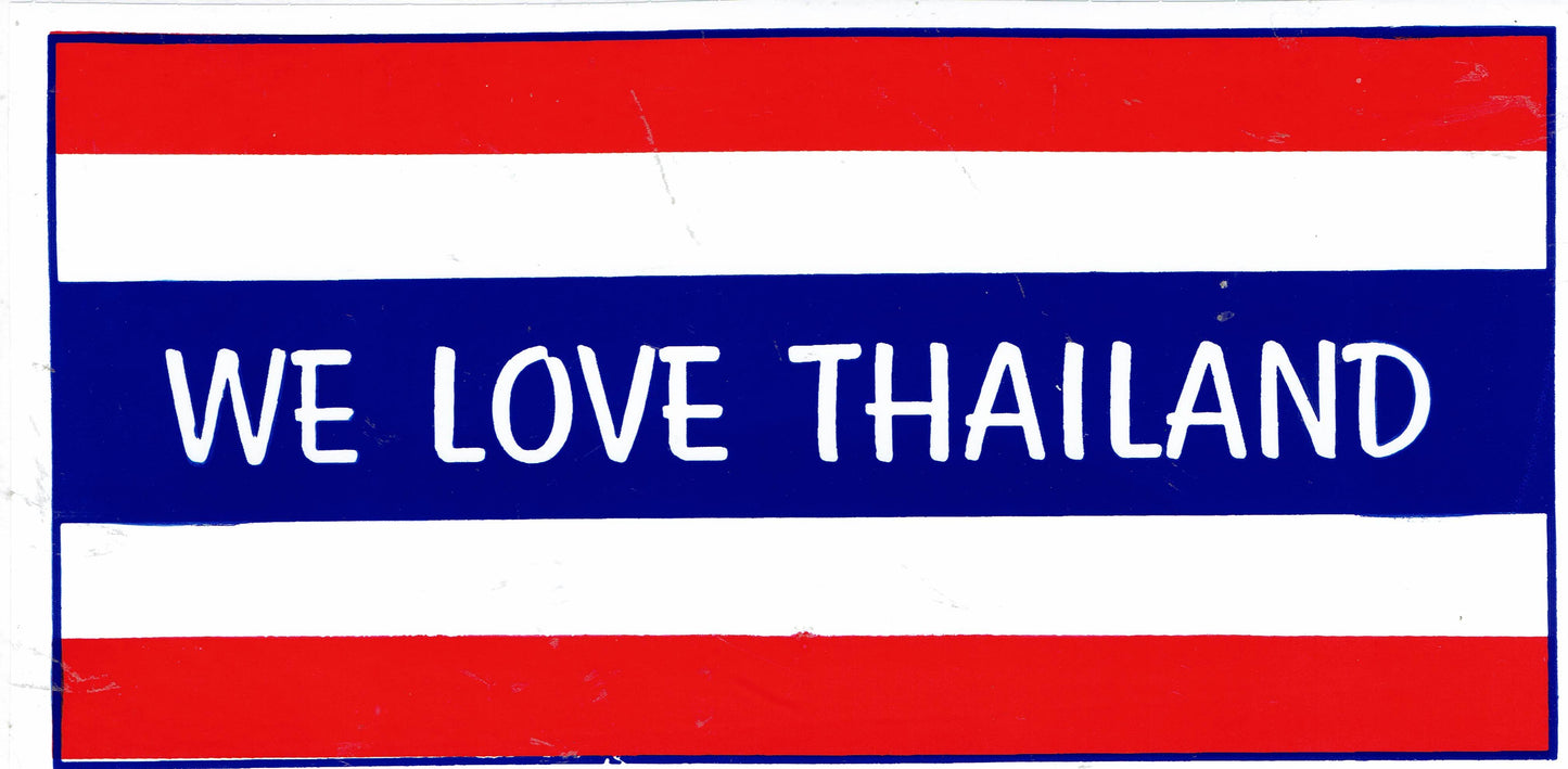 Thailand Flag Sticker 16x8.5 cm - Perfect for Motorcycles, Scooters, Skateboards, Car Tuning and more - Self-Adhesive 318
