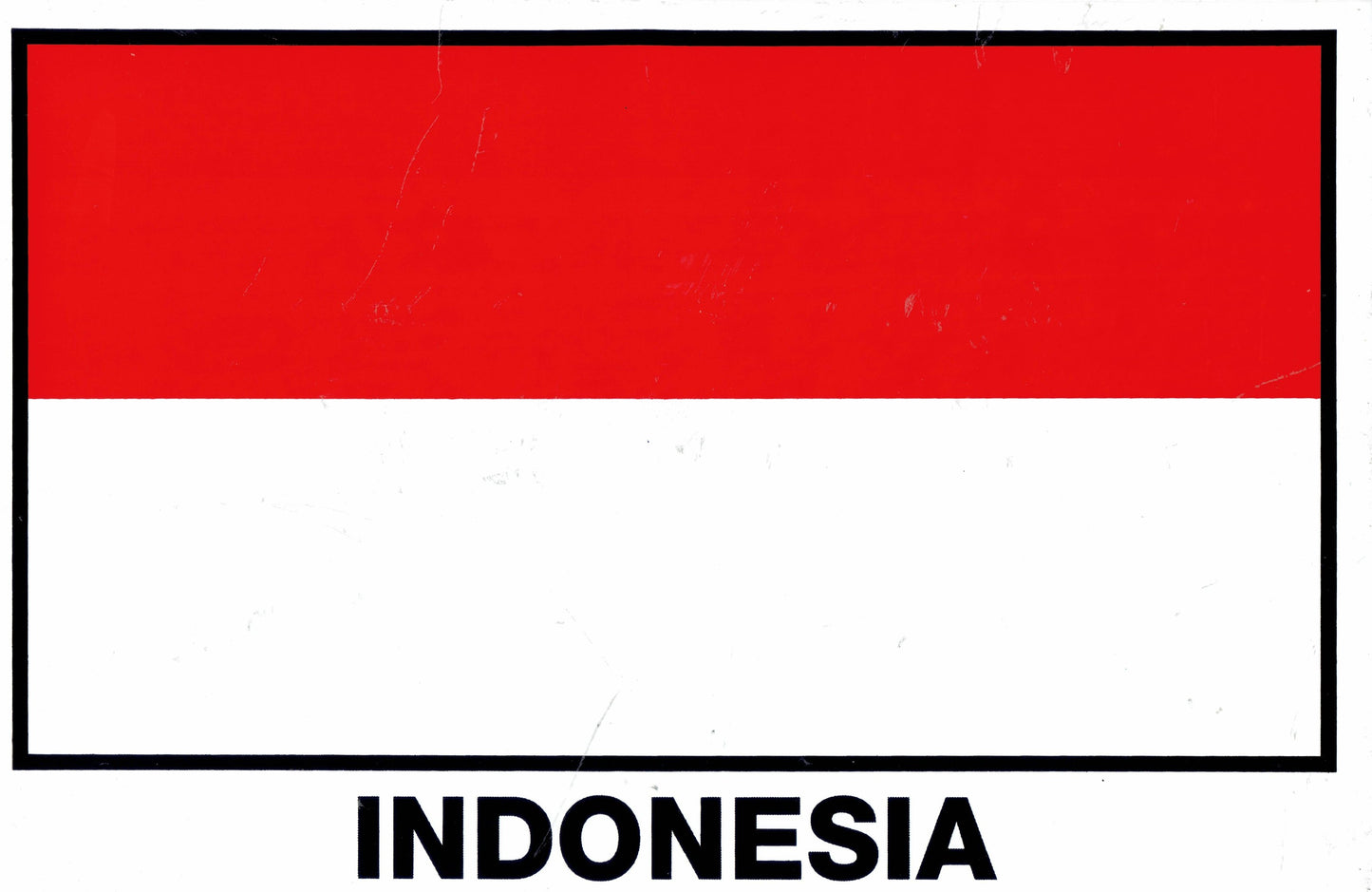 Indonesia Flag Sticker - Perfect for Motorcycle, Scooter, Skateboard, Car Tuning and More - Self-Adhesive