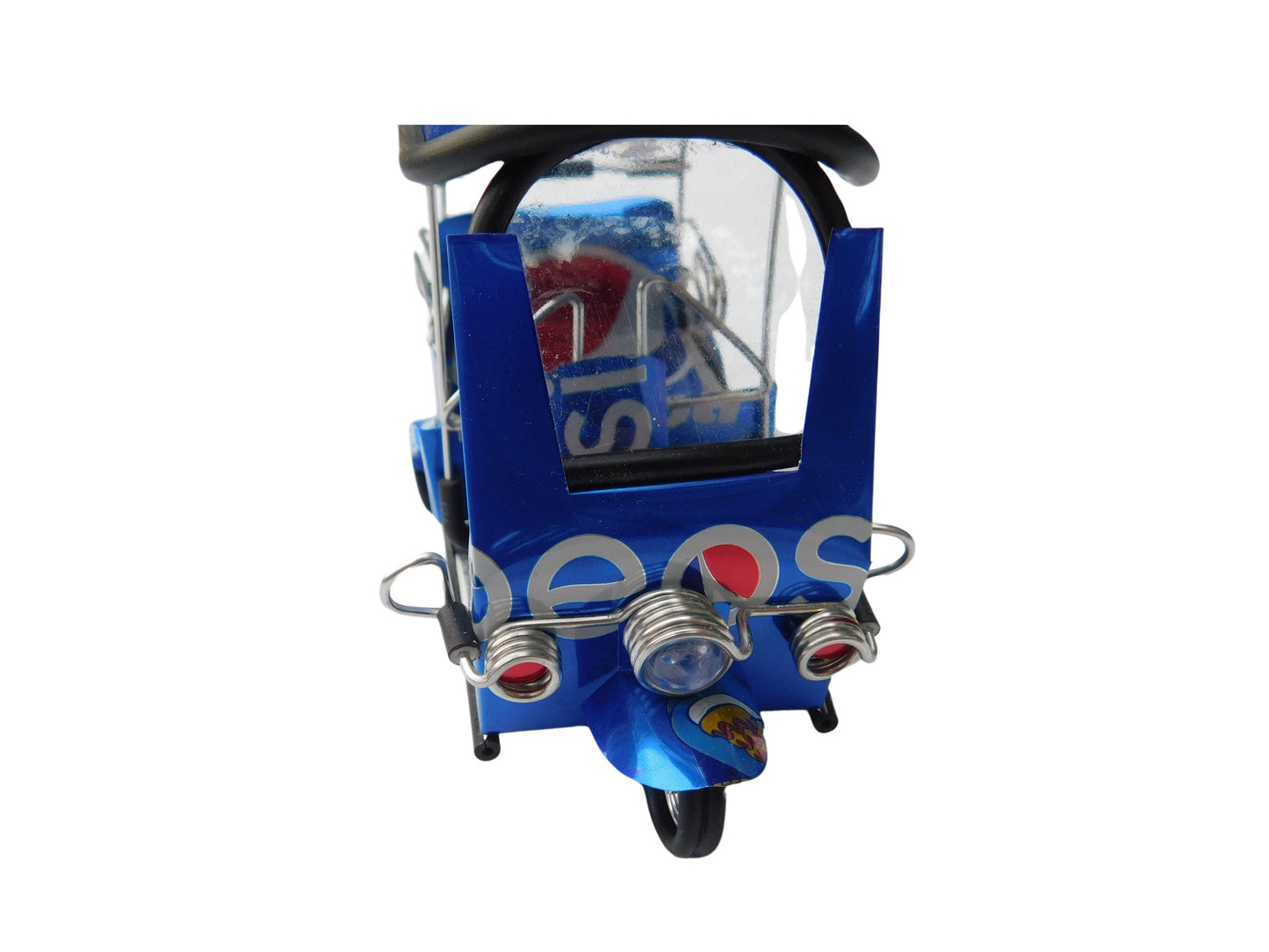 *** Pepsi *** Detailgetreue Handgefertigte Nachbildung: TUK TUK Taxi aus Thailand - 14x7x6 cm