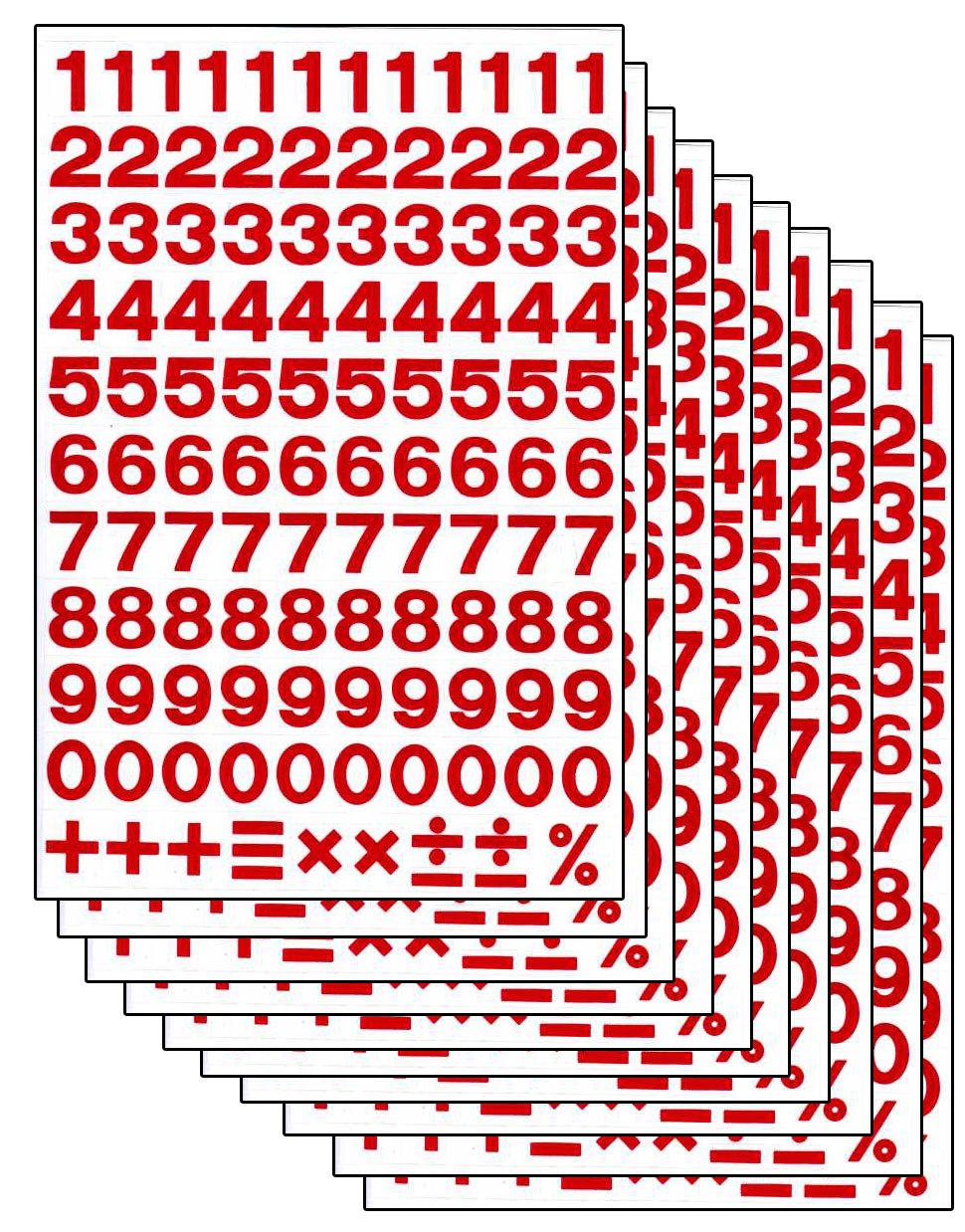 10ER Vorteilsangebot Zahlen Buchstaben Aufkleber Sticker Kinder Basteln Kindergarten Sammeln Geburtstag 10 Bogen 176