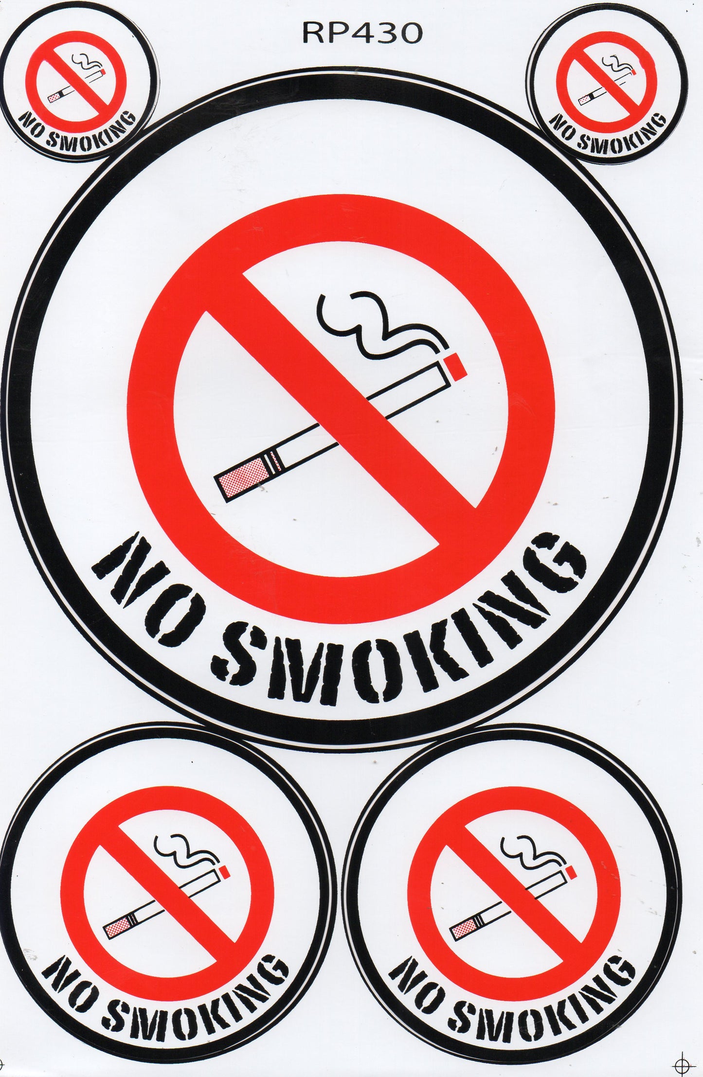 Prohibited smoking cigarettes sticker motorcycle scooter skateboard car tuning self-adhesive 054
