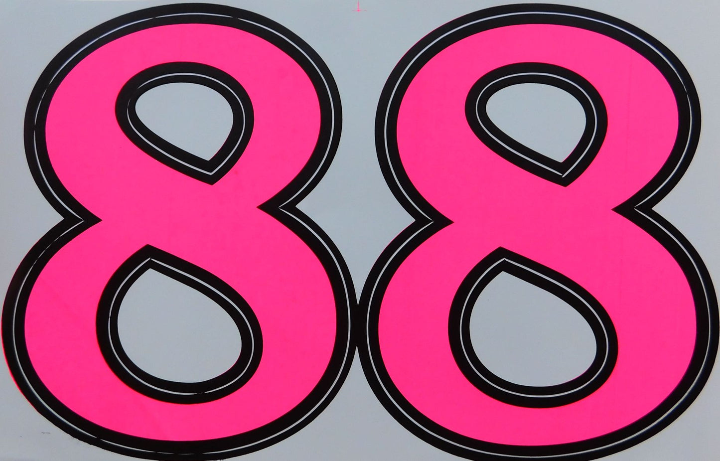 Grosse Nummer 8 pink 165 mm hoch Aufkleber Sticker Motorrad Roller Skateboard Auto Tuning Modellbau selbstklebend 115