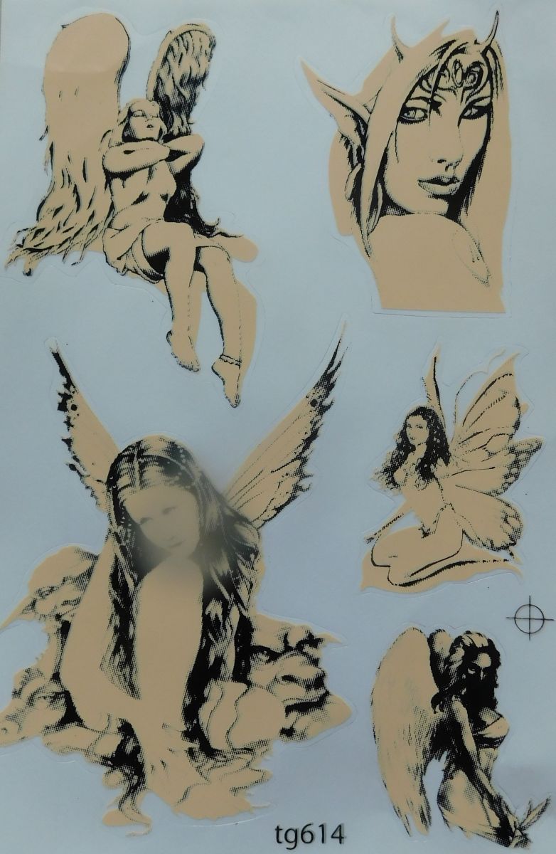 Angel Woman Aufkleber Sticker Motorrad Roller Skateboard Auto Tuning Modellbau selbstklebend 396