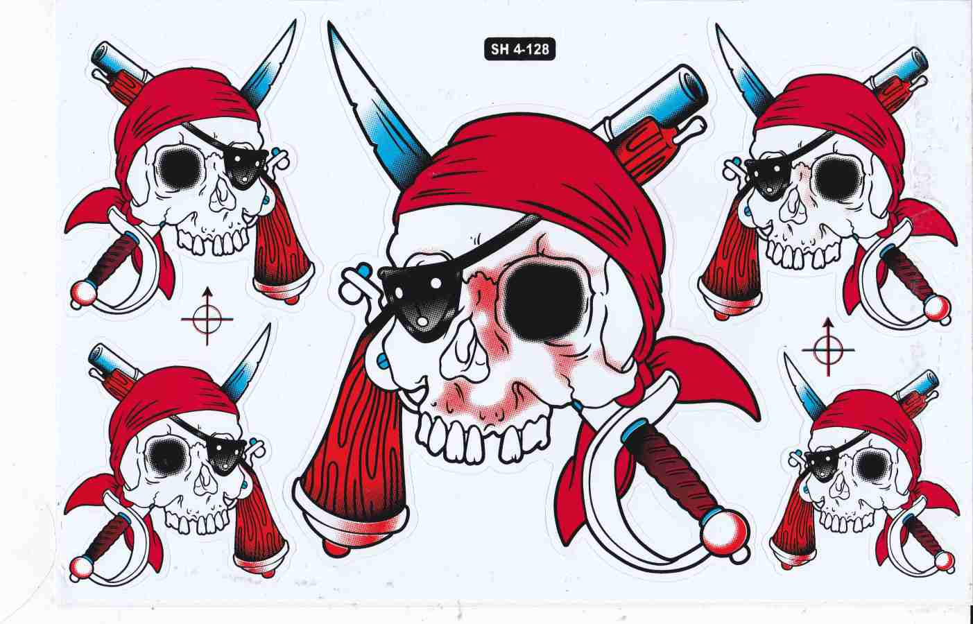 Pirat Totenkopf Skull Aufkleber Sticker Motorrad Roller Skateboard Auto Tuning Modellbau selbstklebend 419