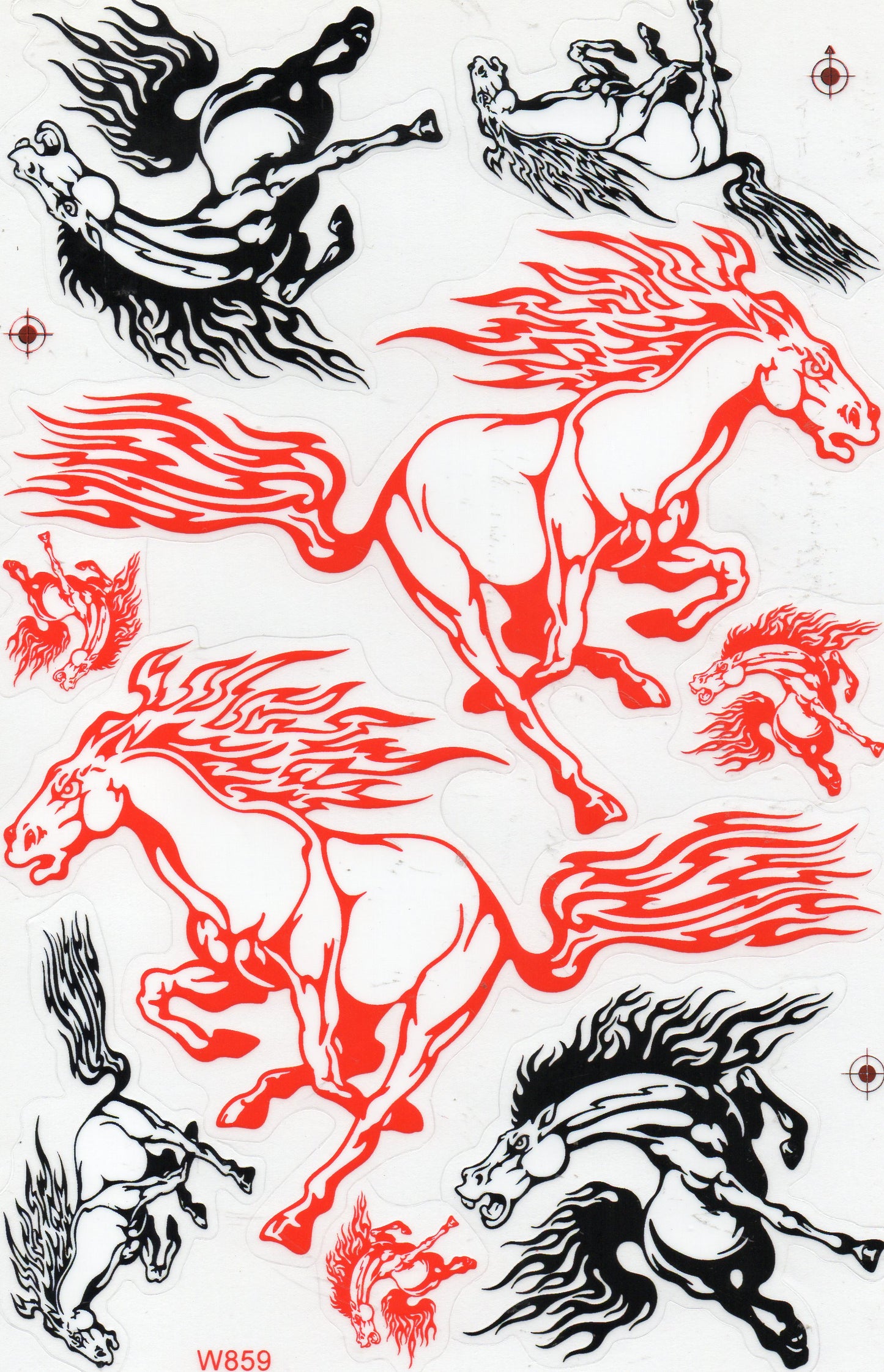 Perd Mustang Aufkleber Sticker Motorrad Roller Skateboard Auto Tuning Modellbau selbstklebend 477