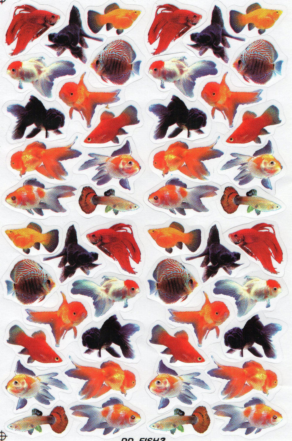 Fische Meer Aquarium Fisch Tiere Aufkleber Sticker für Kinder Basteln Kindergarten Geburtstag 1 Bogen 485