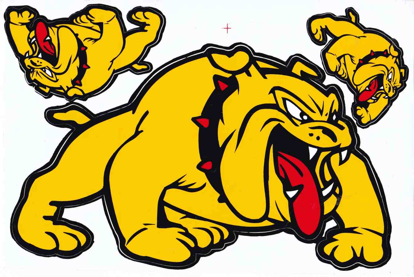 Bulldogge Hund gelb Aufkleber Sticker Motorrad Roller Skateboard Auto Tuning Modellbau selbstklebend 520