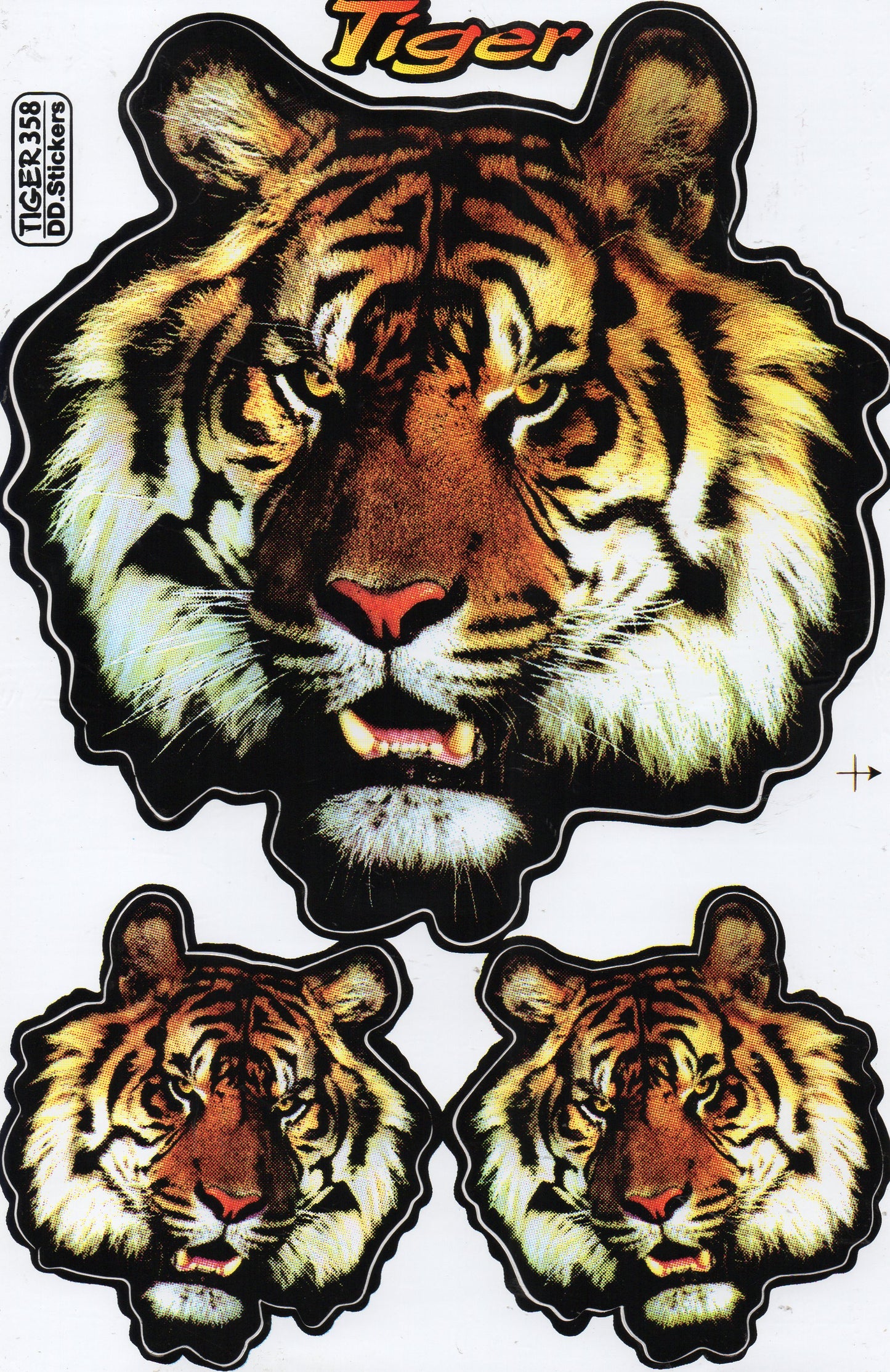 Tiger Aufkleber Sticker Motorrad Roller Skateboard Auto Tuning Modellbau selbstklebend 091