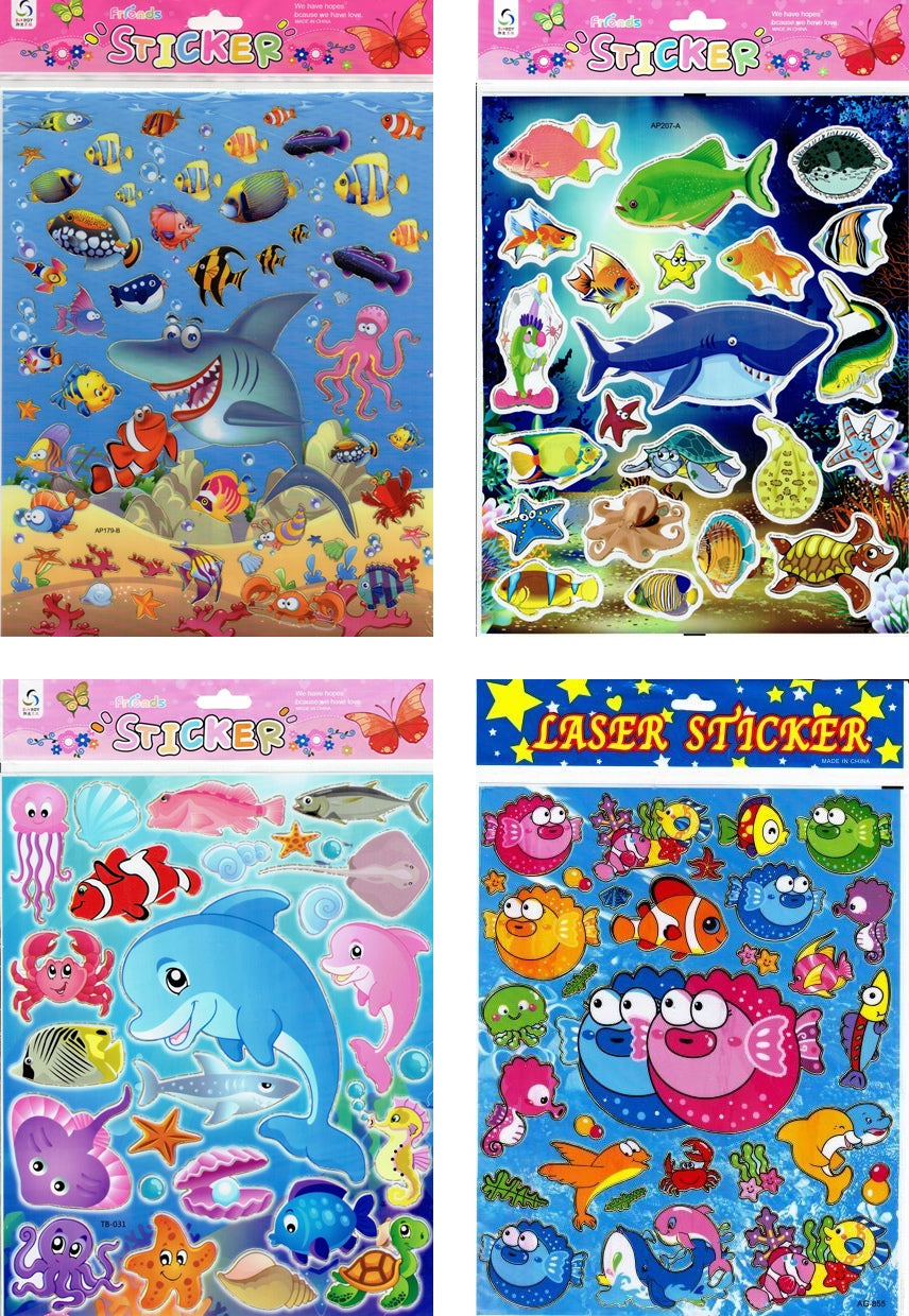 3D car bus signs stickers for children crafts kindergarten birthday 1 sheet 521