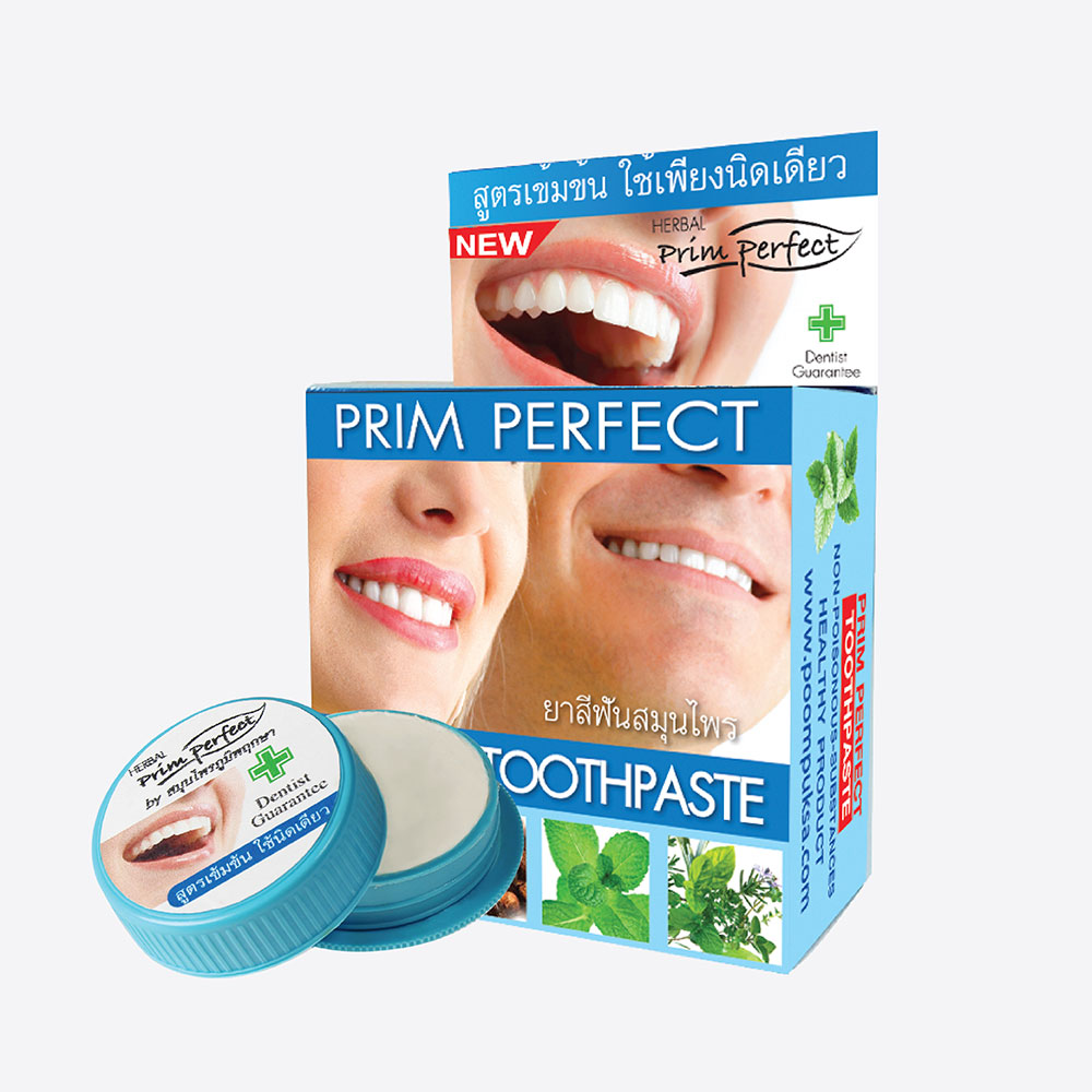 Professional Whitening Zahnpasta Prim Perfect Kräuterzahnpasta OVP NEU Thailand