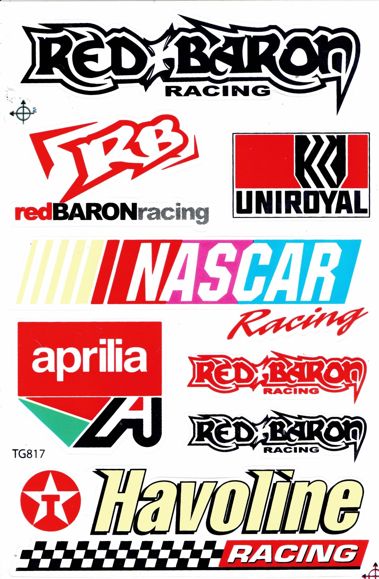 Sponsor Sponsoren Logo Aufkleber Motorrad Fahrrad Skateboard Auto Tuning selbstklebend 024
