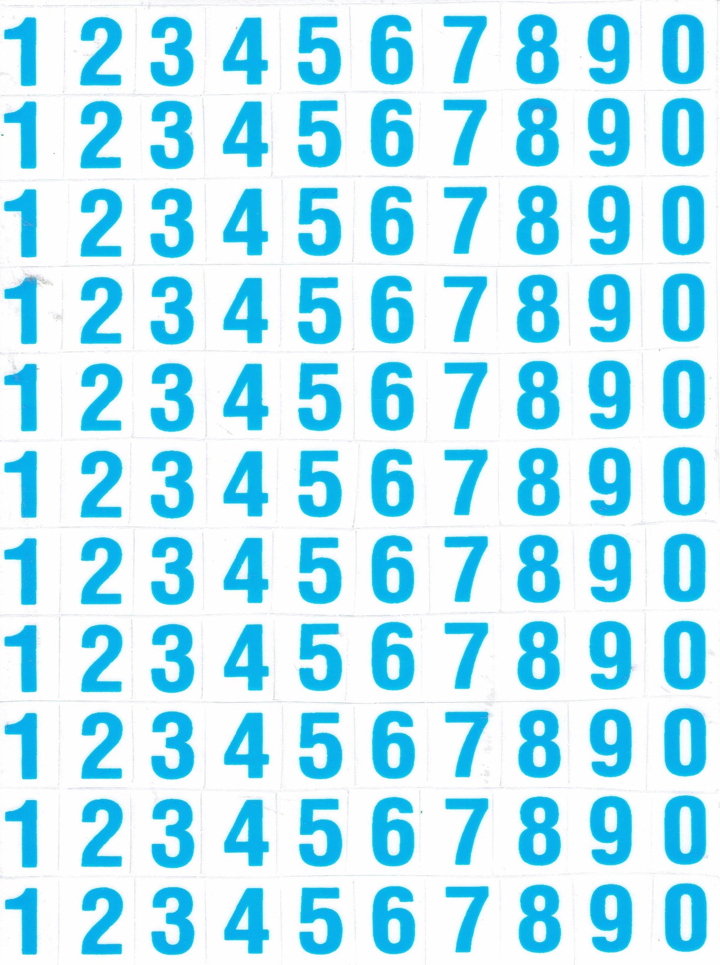 Numéros numéros bleu 123 hauteur 10 mm autocollant autocollant métallisé paillettes effet école bureau dossier enfants artisanat maternelle 1 feuille 112