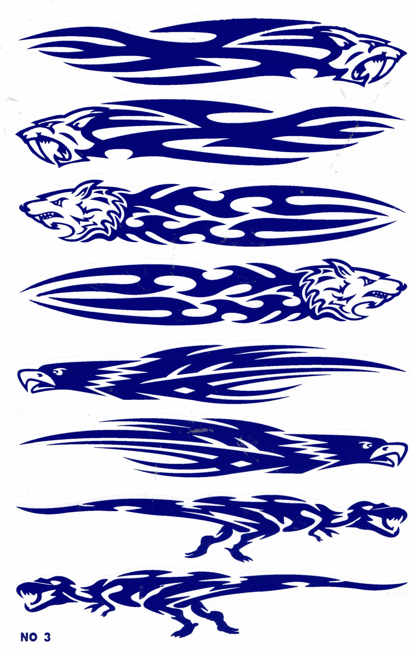 Flammen Feuer blau Aufkleber Sticker Motorrad Roller Skateboard Auto Tuning Modellbau selbstklebend 120