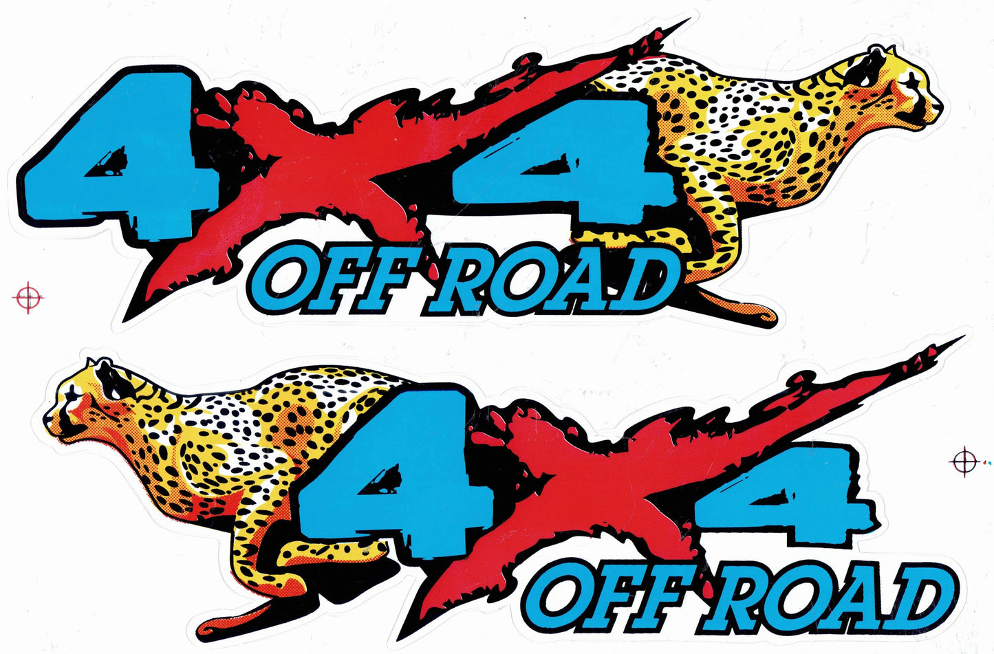 Leopard 4x4 Aufkleber Sticker Motorrad Roller Skateboard Auto Tuning Modellbau selbstklebend 142
