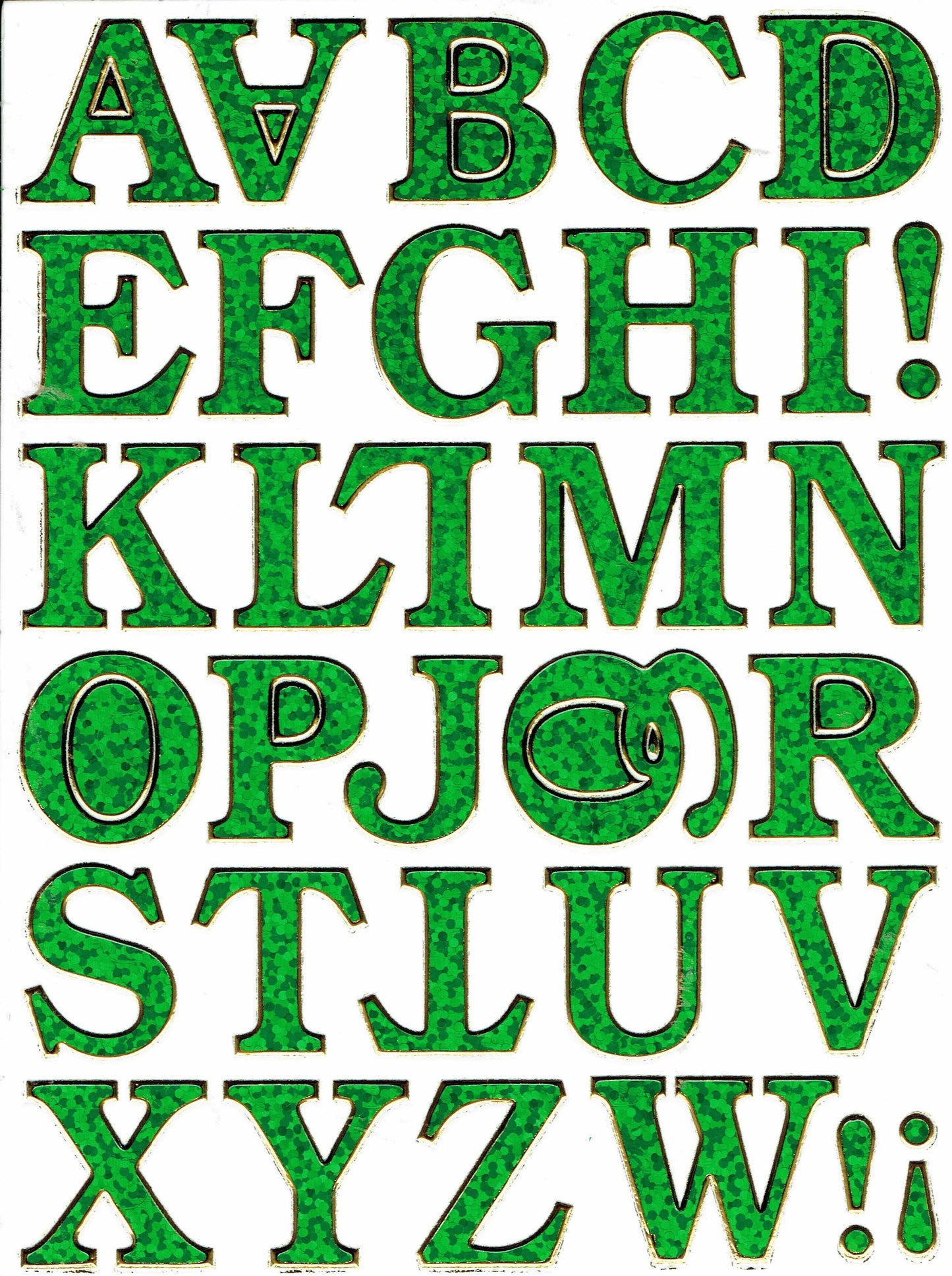Lettres ABC rouge hauteur 20 mm autocollant autocollant métallique effet paillettes école bureau dossier enfants artisanat maternelle 1 feuille 149