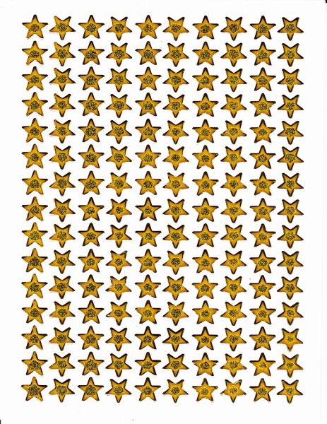 Sterne Stern gold Aufkleber Sticker metallic Glitzer Effekt für Kinder Basteln Kindergarten Geburtstag 1 Bogen 230