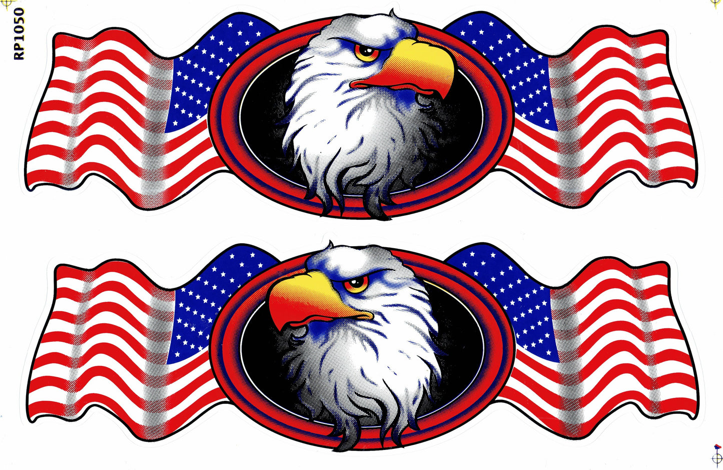 USA Adler Kopf Flammen Feuer Aufkleber Sticker Motorrad Roller Skateboard Auto Tuning Modellbau selbstklebend 268