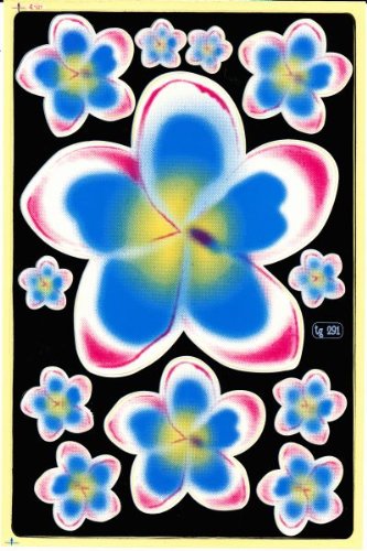 Orchids Hibiscus Flowers Plants Stickers for Children Crafts Kindergarten Birthday 1 sheet 270