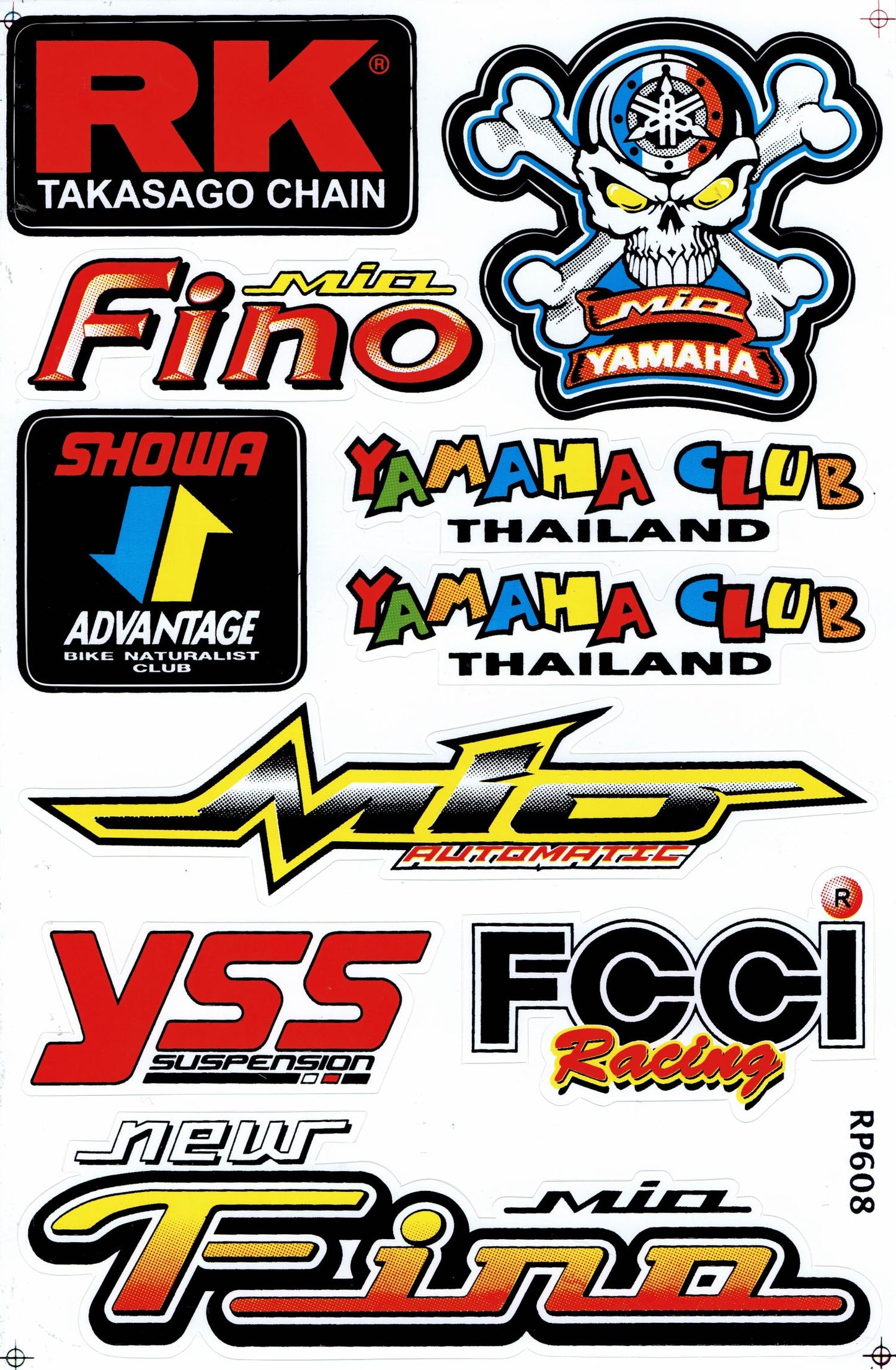 Sponsor Sponsoren Logo Aufkleber Sticker Motorrad Roller Skateboard Auto Tuning Modellbau selbstklebend 313