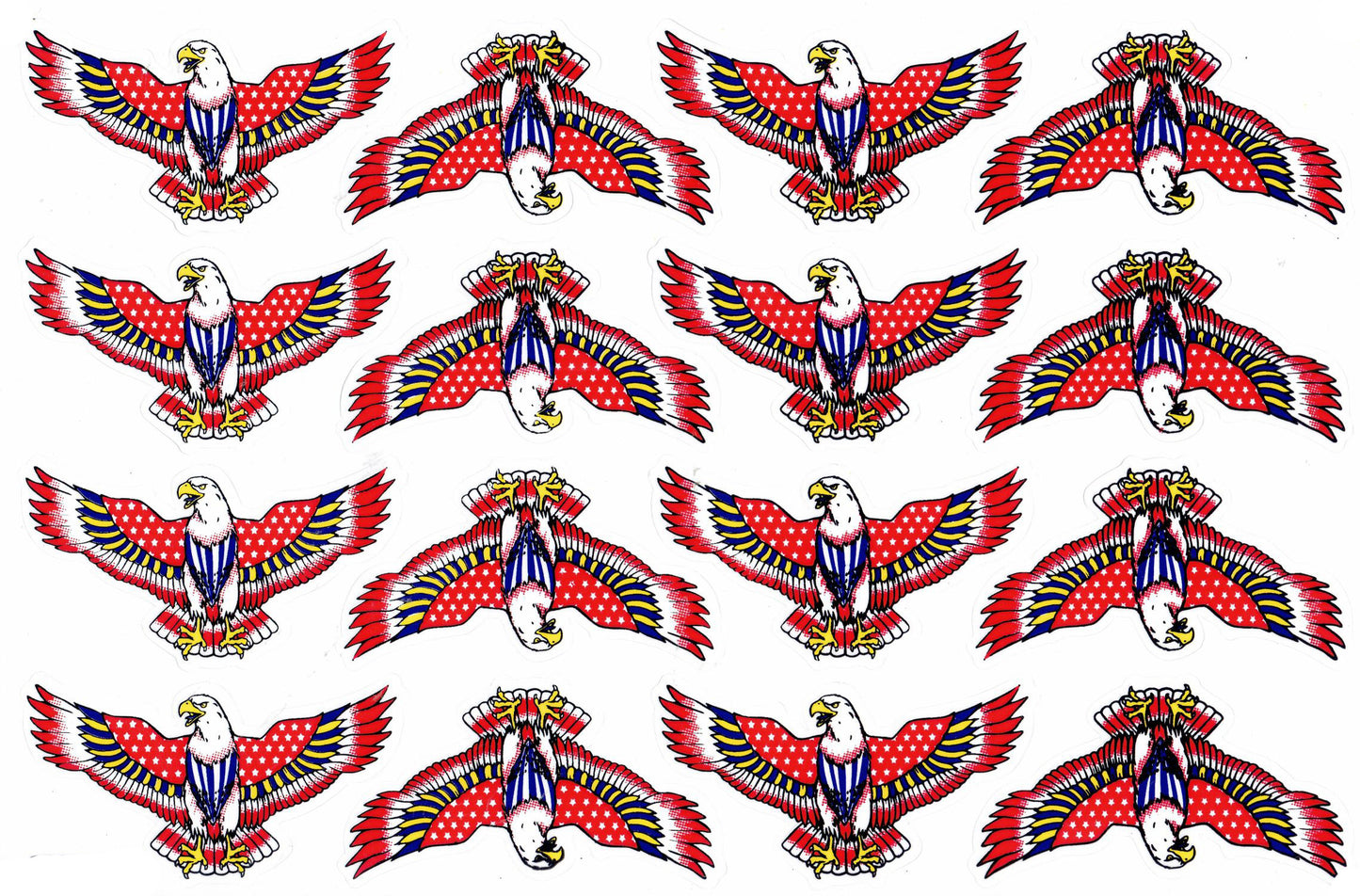 Adler Kopf Schwingen Flügel Aufkleber Sticker Motorrad Roller Skateboard Auto Tuning Modellbau selbstklebend 539