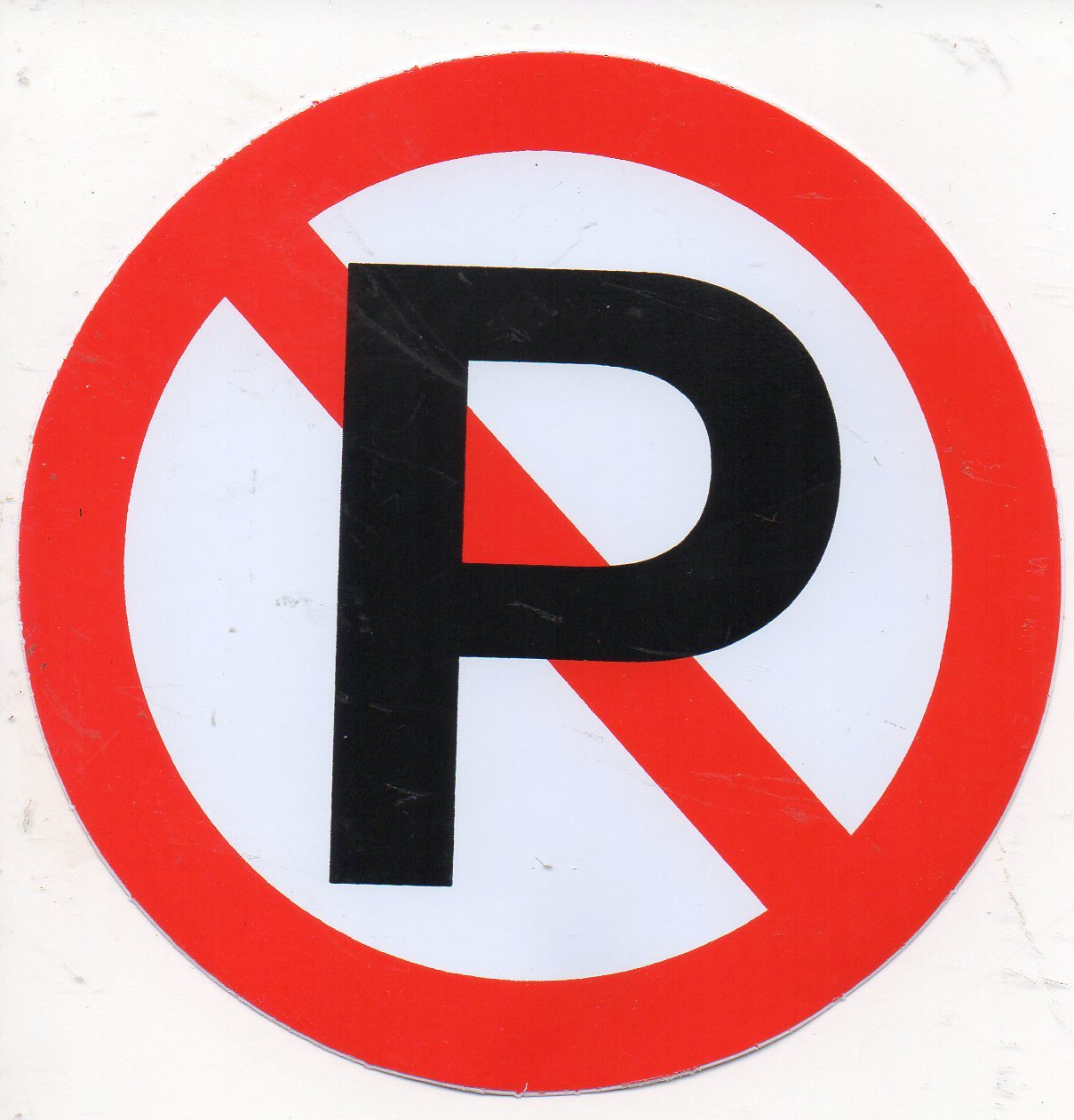 Verboten " parken " rund Aufkleber Sticker selbstklebend 559