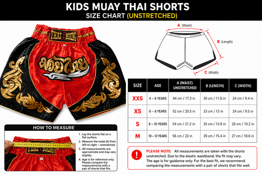Welche Größe bei Muay Thai Shorts? Größentabelle und Kaufberatung