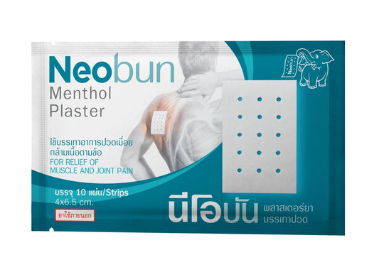 Neobun Menthol Pflaster 10 Stück für Muskelschmerzen Original aus Asien