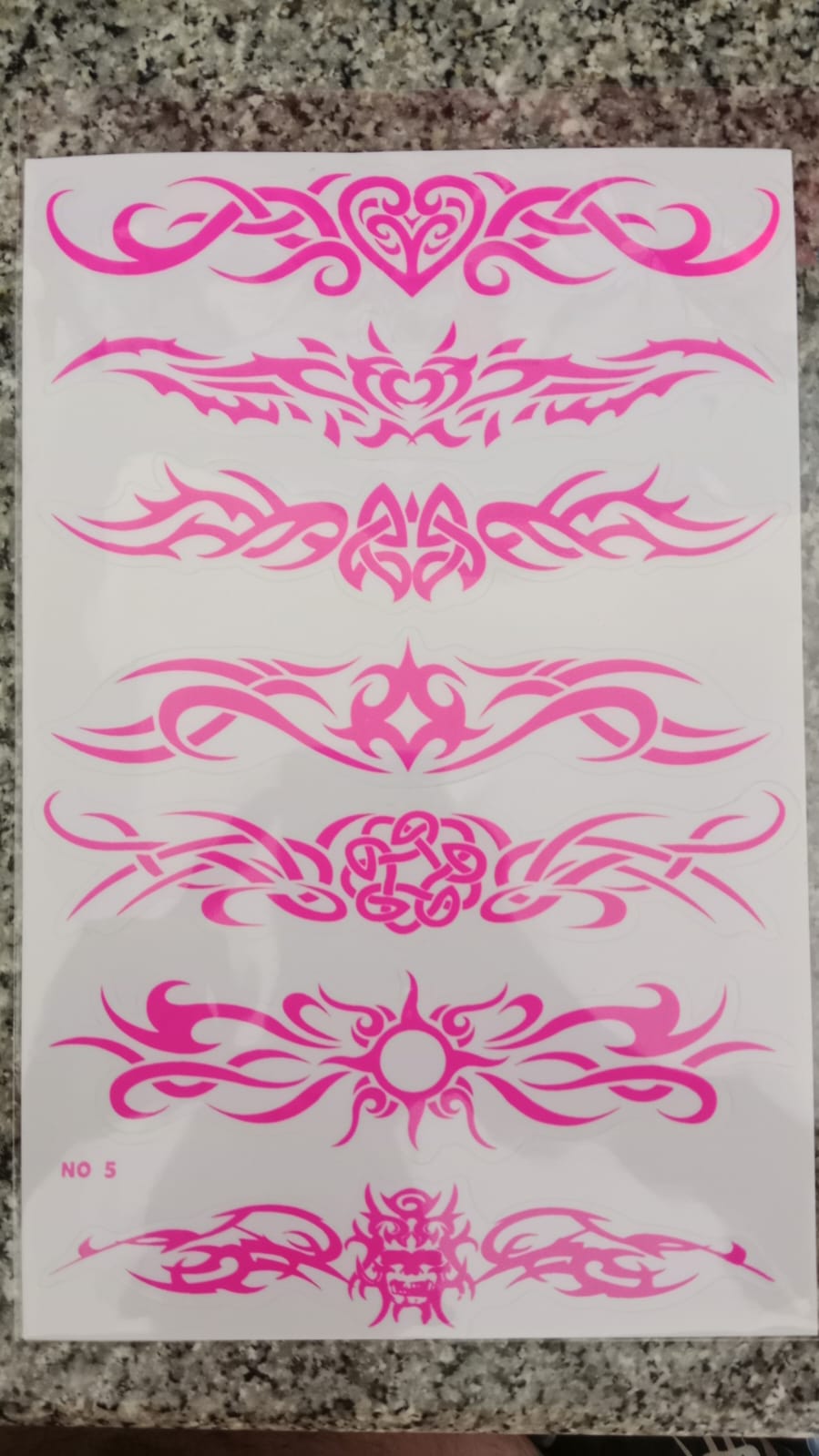Flammes Feu rose Autocollant Sticker Moto Scooter Skateboard Voiture Tuning autocollant 374