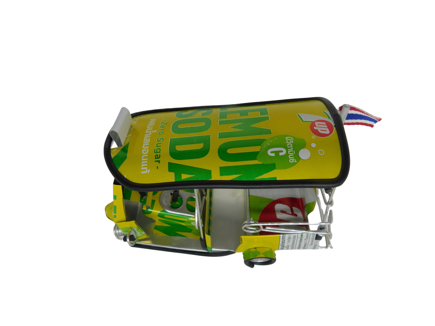 *** 7up Lemon Soda *** Detailgetreue Handgefertigte Nachbildung: TUK TUK Taxi aus Thailand - 14x7x6 cm