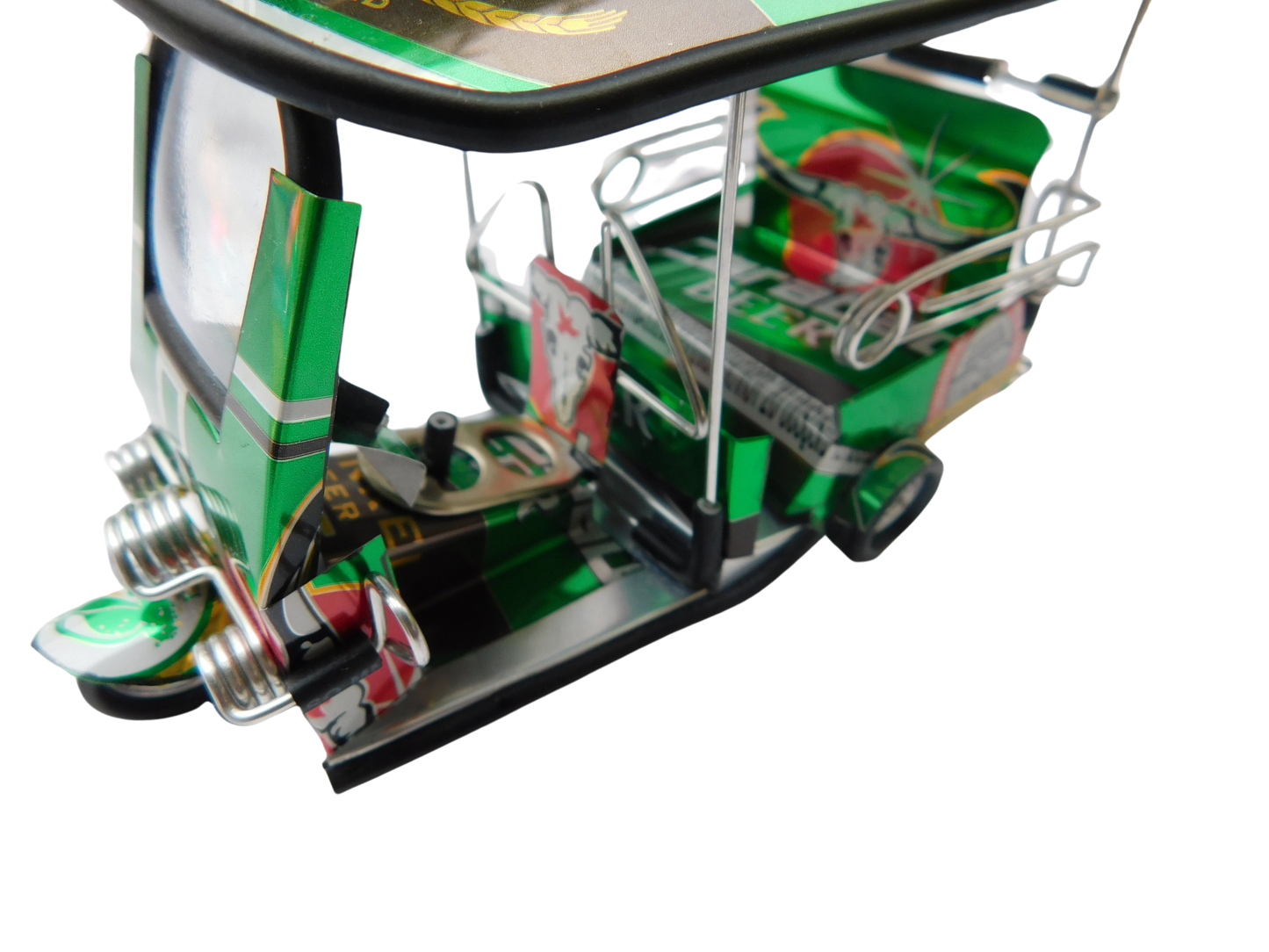 *** Carabao Beer Dunkel *** Detailgetreue Handgefertigte Nachbildung: TUK TUK Taxi aus Thailand - 14x7x6 cm
