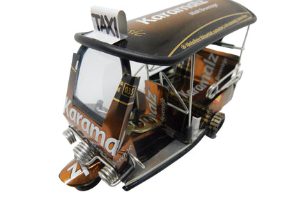 *** Karamalz Malzbier *** Detailgetreue Handgefertigte Nachbildung: TUK TUK Taxi aus Thailand - 14x7x6 cm