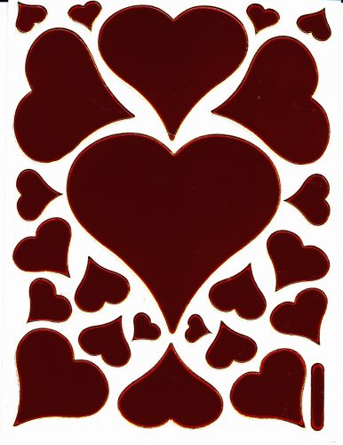 Herz Herzen bunt Liebe Aufkleber Sticker metallic Glitzer Effekt für Kinder Basteln Kindergarten Geburtstag 1 Bogen 318