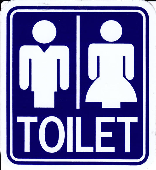 SCHILD Toiletten Klo Männer Jungs Mädchen Frauen Aufkleber Sticker Motorrad Roller Skateboard Auto Tuning selbstklebend 323
