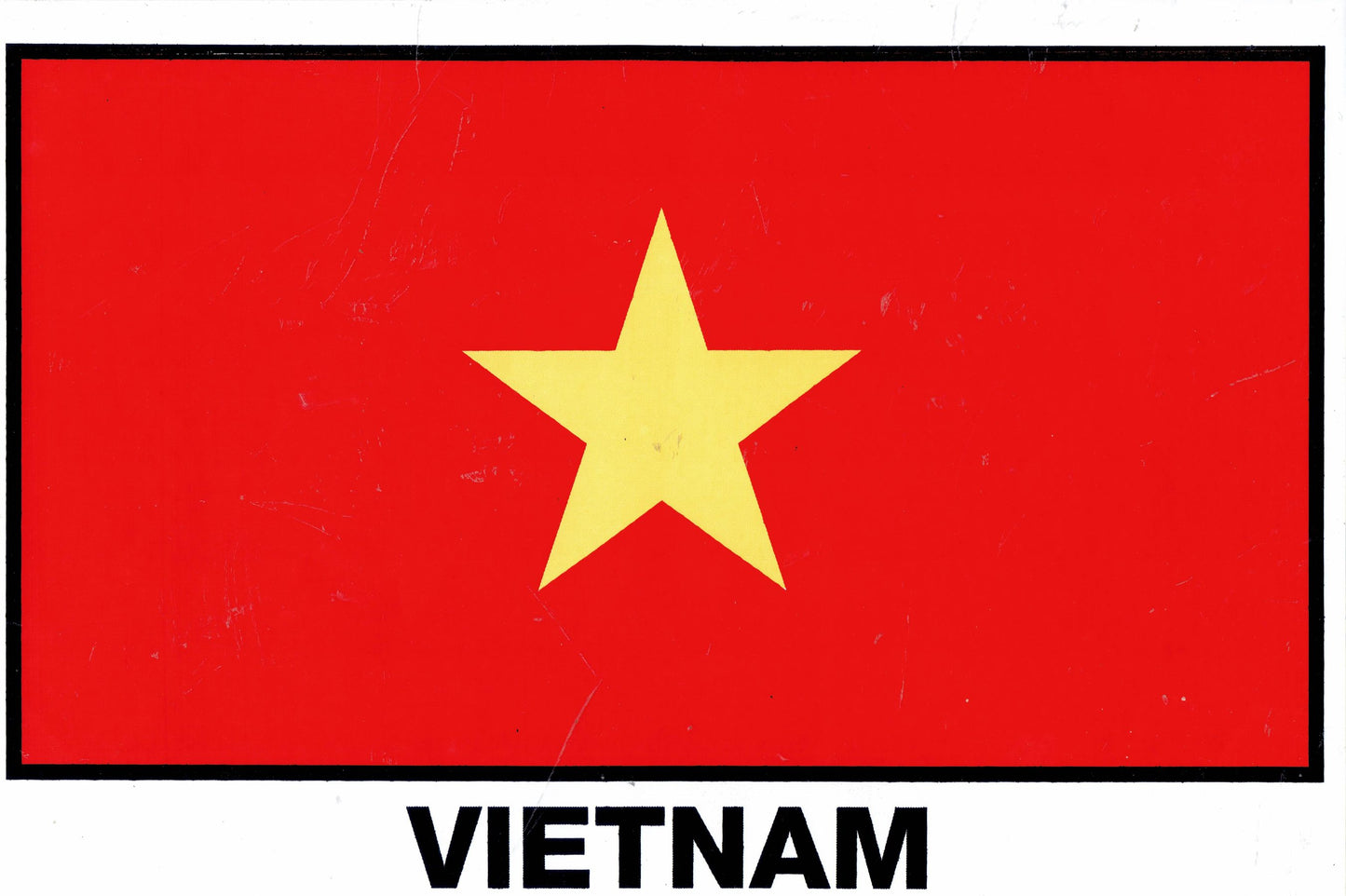 Autocollant drapeau Vietnam - Parfait pour moto, scooter, skateboard, tuning automobile et plus encore - Auto-adhésif