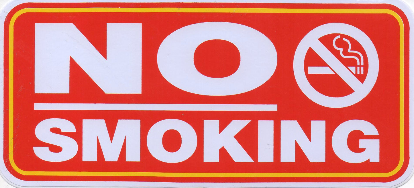 Interdit de fumer des cigarettes autocollant moto scooter planche à roulettes voiture tuning auto-adhésif 325