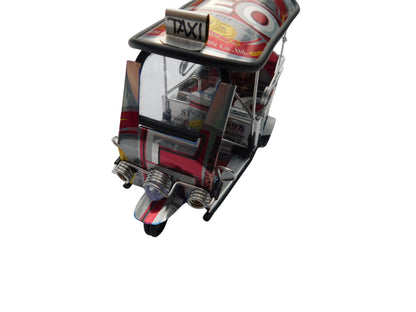 *** Leo Beer *** Detailgetreue Handgefertigte Nachbildung: TUK TUK Taxi aus Thailand - 14x7x6 cm
