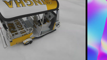 *** Singha Beer *** Detailgetreue Handgefertigte Nachbildung: TUK TUK Taxi aus Thailand - 14x7x6 cm