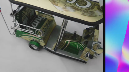 *** Chang Beer *** Detailgetreue Handgefertigte Nachbildung: TUK TUK Taxi aus Thailand - 14x7x6 cm