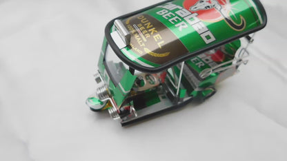 *** Carabao Beer Dunkel *** Detailgetreue Handgefertigte Nachbildung: TUK TUK Taxi aus Thailand - 14x7x6 cm