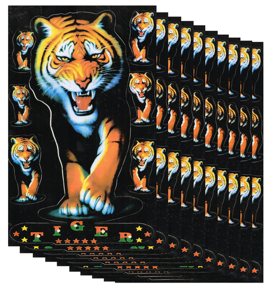 10ER Vorteilspack TIGER Aufkleber Sticker Motorrad Moped Roller Skateboard Auto Tuning Modellbau selbstklebend 071