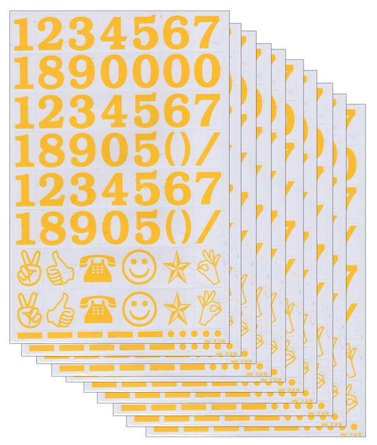 10ER Vorteilsangebot Zahlen Buchstaben Aufkleber Sticker Kinder Basteln Kindergarten Sammeln Geburtstag 10 Bogen 083