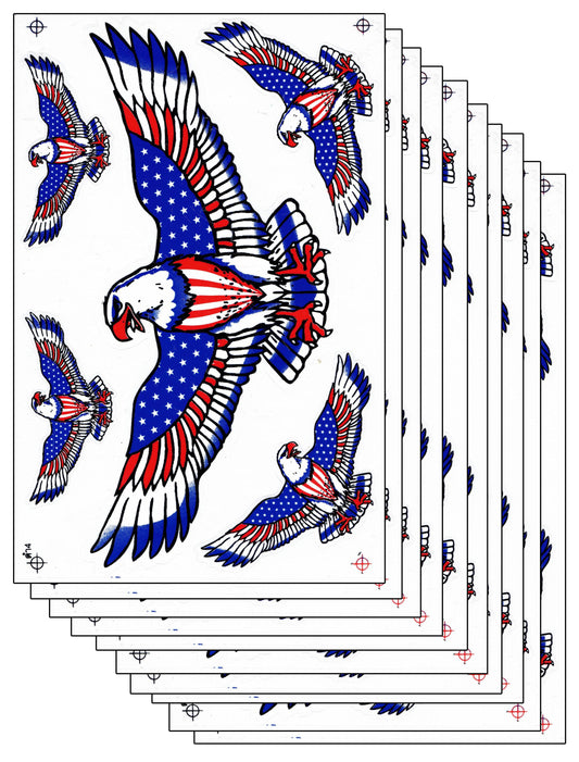 10ER Vorteilspack Adler Aufkleber Sticker Motorrad Moped Roller Skateboard Auto Tuning Modellbau selbstklebend 097