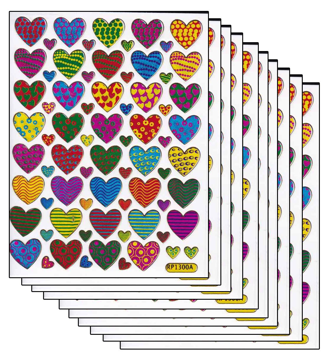 Étoiles étoiles autocollants colorés autocollants effet métallique scintillant pour enfants artisanat maternelle anniversaire 1 feuille 131