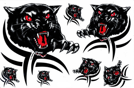 Panther Aufkleber Sticker Motorrad Roller Skateboard Auto Tuning Modellbau selbstklebend 014