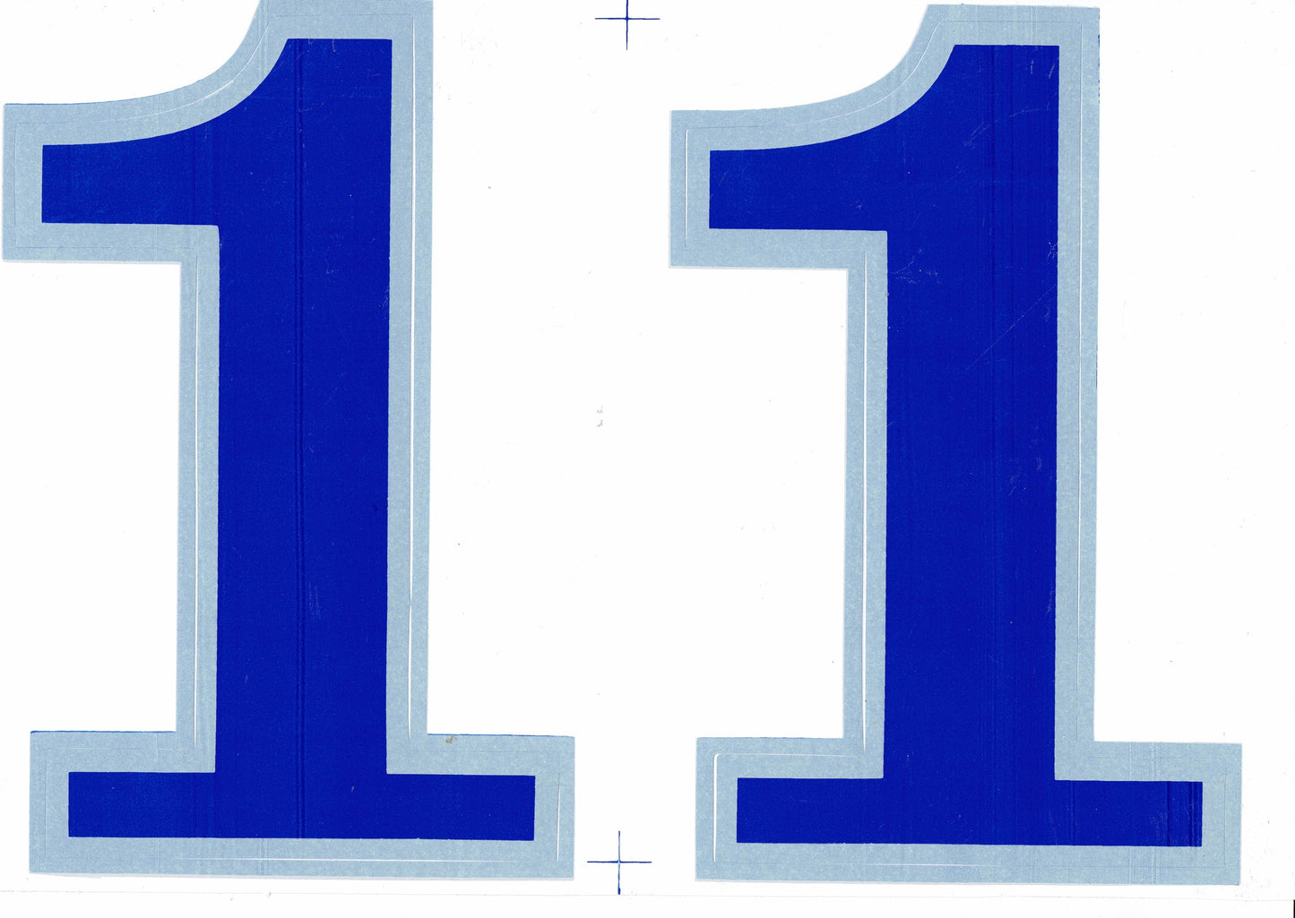 Grosse Nummer 1 blau 165 mm hoch Aufkleber Sticker Motorrad Roller Skateboard Auto Tuning Modellbau selbstklebend 093