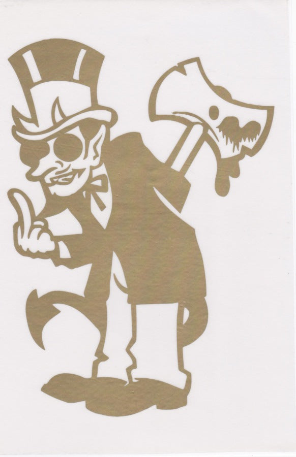 Axt Totenkopf Skull Aufkleber Sticker Motorrad Roller Skateboard Auto Tuning Modellbau selbstklebend 210
