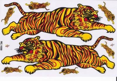 Tiger Aufkleber Sticker Motorrad Roller Skateboard Auto Tuning Modellbau selbstklebend 282