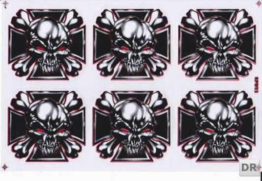 Pirat Schädel Totenkopf Skull Aufkleber Sticker Motorrad Roller Skateboard Auto Tuning Modellbau selbstklebend 286
