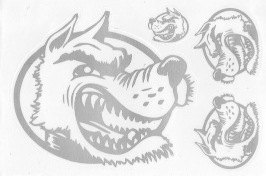 Bissiger Hund Aufkleber Sticker Motorrad Roller Skateboard Auto Tuning Modellbau selbstklebend 325